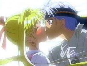 Kaitou Jeanne and Sinbad, cherishing the kiss